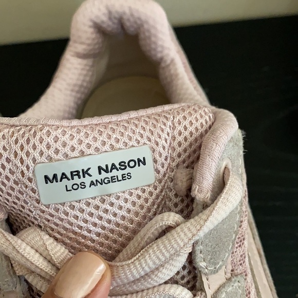 Mark Nason Los Angeles Light Pink Trinity Chunky Sneaker Size 8.5 - Picture 6 of 11